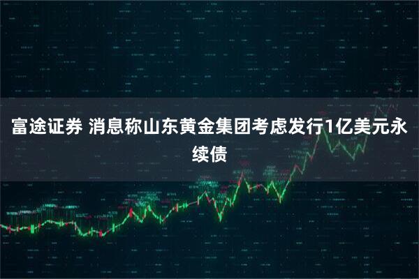 富途证券 消息称山东黄金集团考虑发行1亿美元永续债